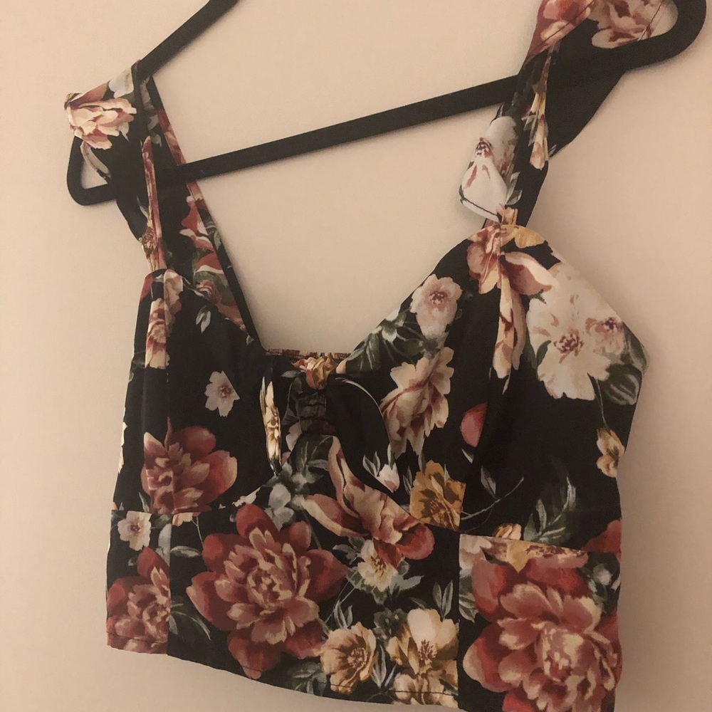 Floral crop top